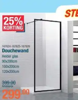 Cevo Douchewand aanbieding