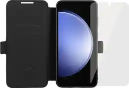 Coolblue BlueBuilt Book Case Samsung Galaxy S24 FE Leer zwart + Screenprotector Glas aanbieding