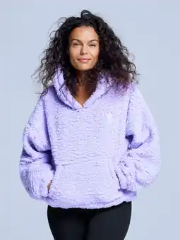Decathlon Fluffy Hoodie - Dames - Four Seasons - Teddy - Lila aanbieding