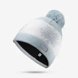 Decathlon Skimuts voor volwassenen jacquard REC grijs aanbieding