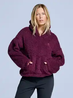 Decathlon Fluffy Hoodie - Dames - Four Seasons - Teddy - Bordeaux aanbieding