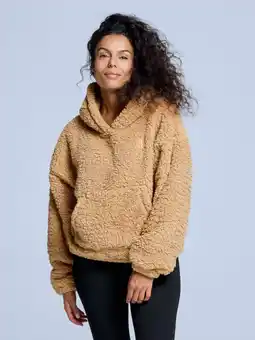 Decathlon Fluffy Hoodie - Dames - Four Seasons - Teddy - Warm Sand aanbieding