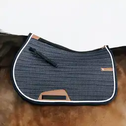 Decathlon Zadeldek voor ruitersport paard en pony 900 Pimp blauw aanbieding
