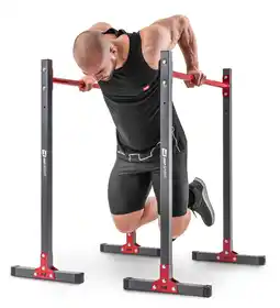 Decathlon Verstelbare stationaire stangen met handschoenen Hop-Sport HS-1011K aanbieding