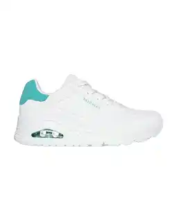 Decathlon Baskets Femme UNO - POP BACK Skechers WMNT 177092 Blanc Skechers aanbieding
