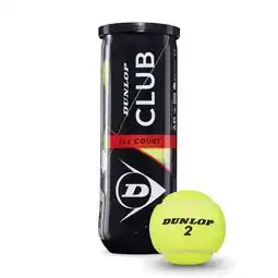 Decathlon Tube met 3 tennisballen Dunlop Club aanbieding
