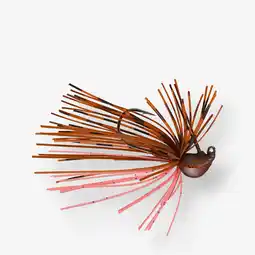 Decathlon Kunstaas voor baars en forel Micro Rubber Jig wolfraam Natural Craw aanbieding