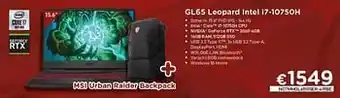 Msi gl65 leopard intel i7-10750h notmmgl6510ser-419be