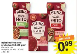 Albert Heijn Heinz basistomatenproducten 350-520 gram aanbieding