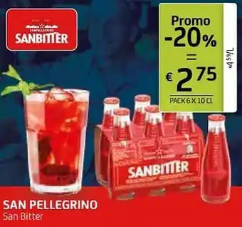 BelBev San pellegrino san bitter aanbieding