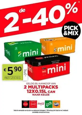 BelBev Coca cola mini aanbieding