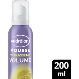 Albert Heijn Andrélon Verrassend volume haarmousse aanbieding