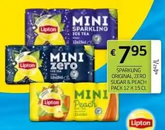 Sparkling original zero sugar + peach