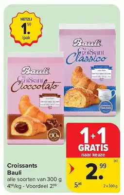 Carrefour Croissants Bauli aanbieding