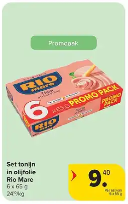 Carrefour Set tonijn in olijfolie Rio Mare aanbieding