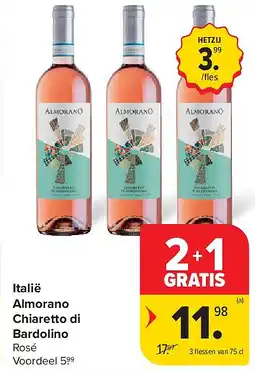 Carrefour Italië Almorano Chiaretto di Bardolino aanbieding
