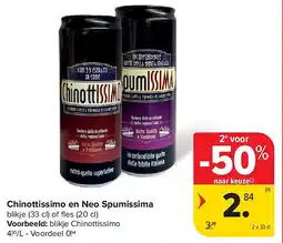 Carrefour Chinottissimo en Neo Spumissima aanbieding