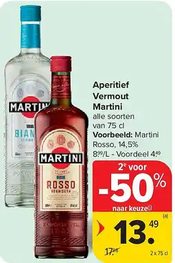 Carrefour Aperitief Vermout Martini aanbieding