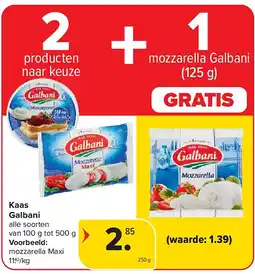 Carrefour Kaas Galbani aanbieding