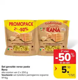 Carrefour Set gevulde verse pasta Rana aanbieding