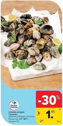 Carrefour Levende vongole Carrefour aanbieding