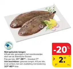 Carrefour Niet-gekuiste tongen aanbieding