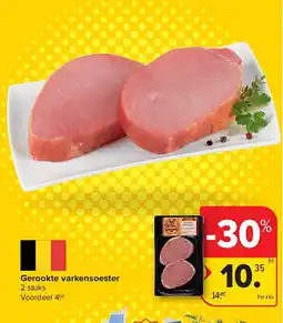 Carrefour Gerookte varkensoester aanbieding