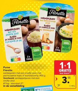 Carrefour Puree Florette aanbieding