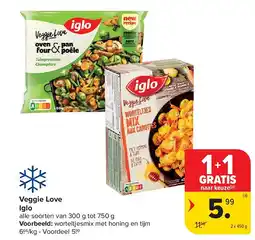 Carrefour Veggie Love Iglo aanbieding