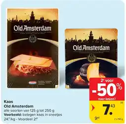 Carrefour Kaas Old Amsterdam aanbieding