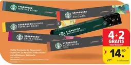 Carrefour Koffie Starbucks by Nespresso , Starbucks by Nescafé Dolce Gusto en koffiebonen Starbucks aanbieding