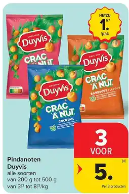Carrefour Pindanoten Duyvis aanbieding