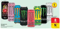 Carrefour Energiedrank Monster aanbieding