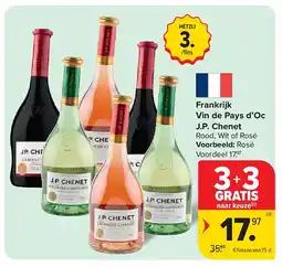 Carrefour Frankrijk Vin de Pays d’Oc J.P. Chenet aanbieding