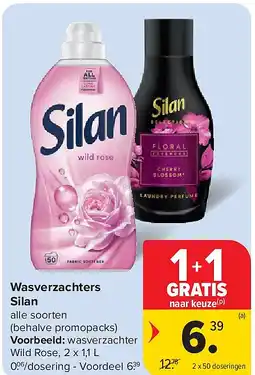 Carrefour Wasverzachters Silan aanbieding