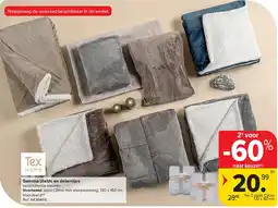 Carrefour Gamma plaids en dekentjes aanbieding