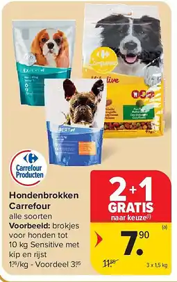 Carrefour Hondenbrokken Carrefour aanbieding