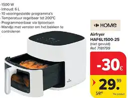 Carrefour Airfryer HAF6L1500-25 aanbieding