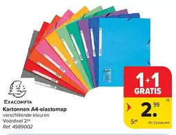 Carrefour Kartonnen A4-elastomap aanbieding
