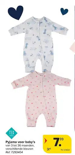 Carrefour Pyjama voor baby’s aanbieding