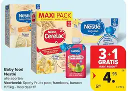 Carrefour Baby food Nestlé aanbieding