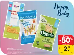 Carrefour Baby food Organix, Hipp en Kiddylicious aanbieding