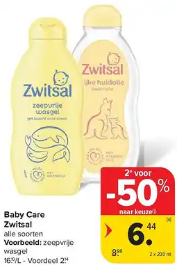 Carrefour Baby Care Zwitsal aanbieding