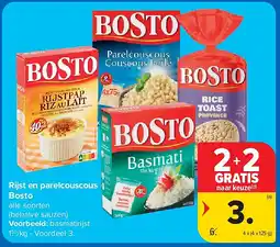 Carrefour Rijst en parelcouscous Bosto aanbieding