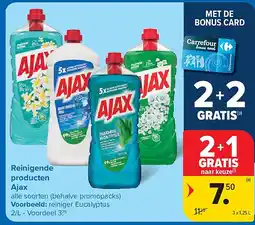 Carrefour Reinigende producten Ajax aanbieding