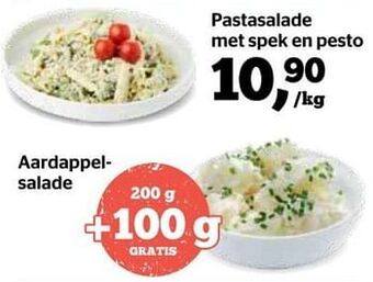 Pastasalade met spek en pesto