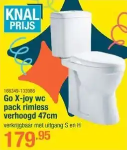 Cevo Go X-joy wc pack rimless verhoogd aanbieding