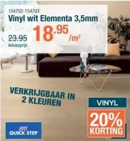 Cevo Vinyl wit Elementa aanbieding