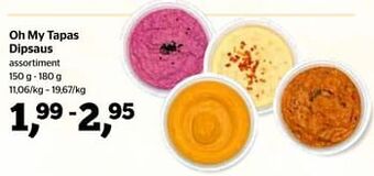 Spar Oh my tapas dipsaus aanbieding