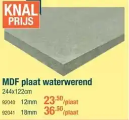 Cevo MDF plaat waterwerend aanbieding